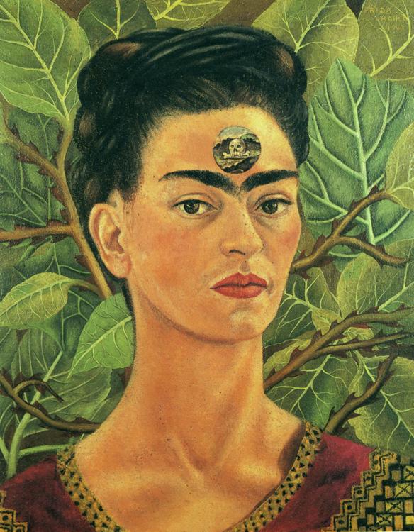 peinture: Frida Kahlo   auto-portrait et Bonito 